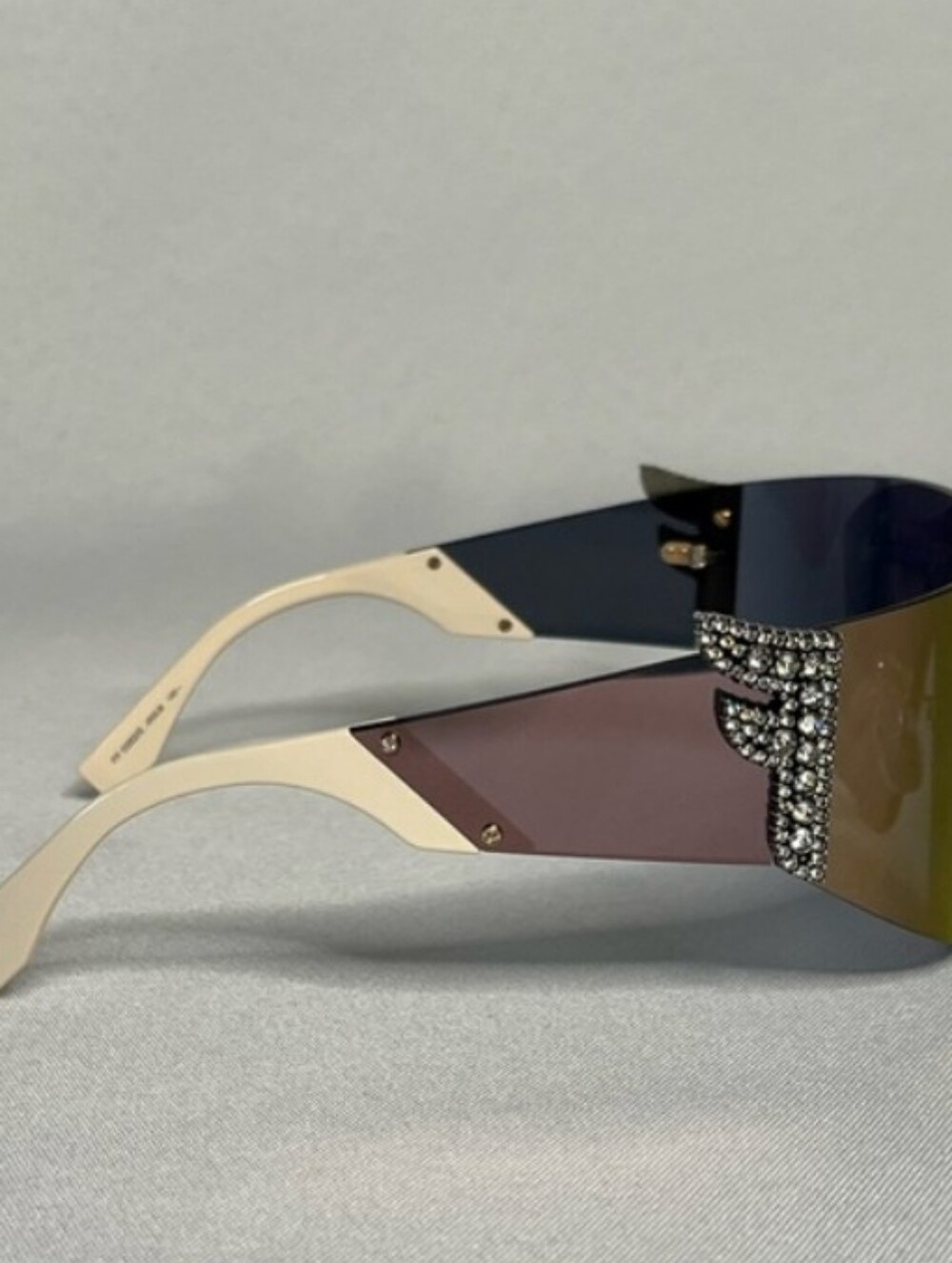 Fendi X Nicki Minaj Crystal Shield Sunglasses